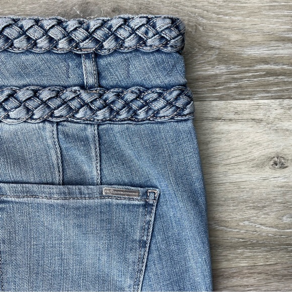 NWT WHBM Jeans Everyday Braided Soft Extra High Rise Slim Ankle Jean Size 0 - Picture 14 of 14